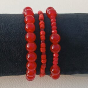 Handmade Shades of Rubies Bracelet