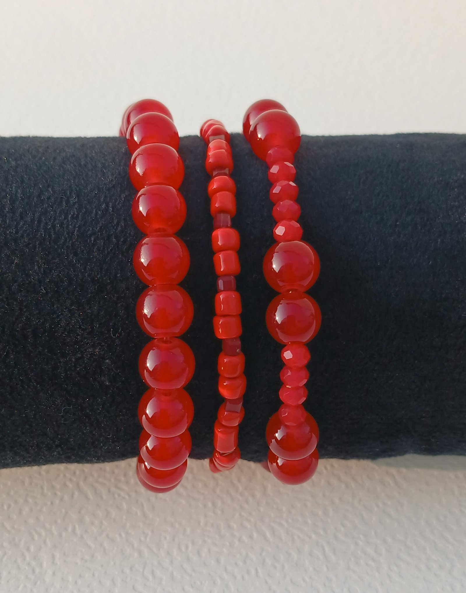 Handmade Shades of Rubies Bracelet
