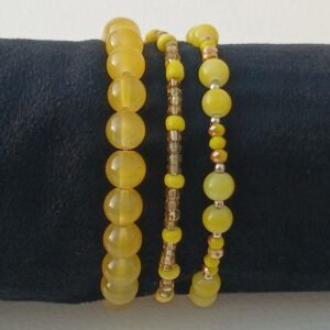 Handmade Shades of Yellow Bracelet