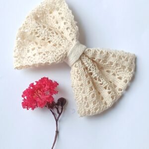 Handmade Crochet Bow Pin