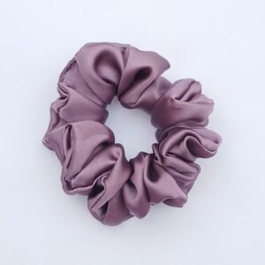 Handmade French Lilac Silk Scrunchie