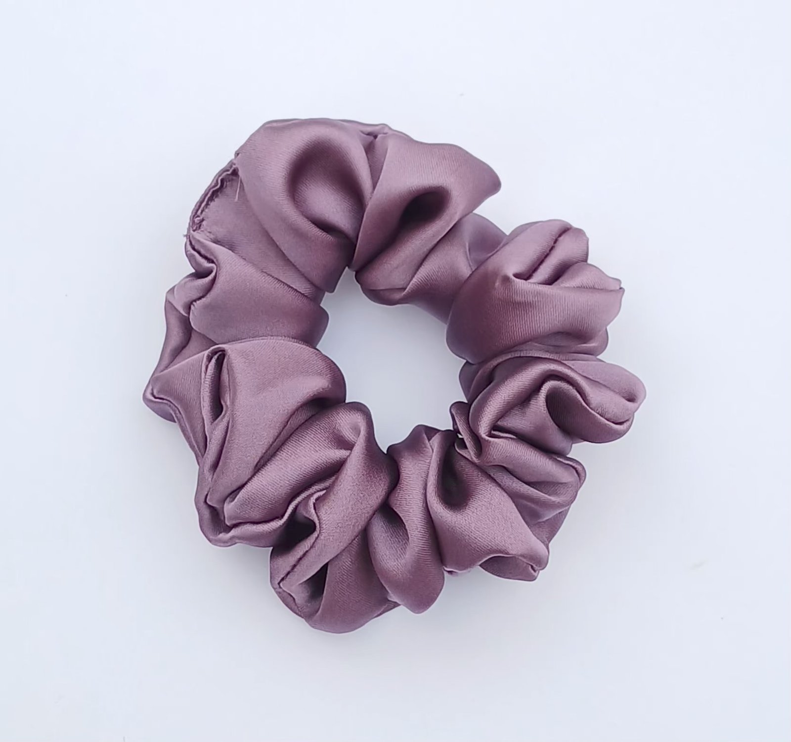 Handmade French Lilac Silk Scrunchie