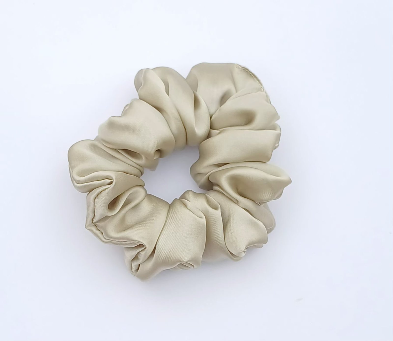 Handmade Silver Birch Silk Scrunchie