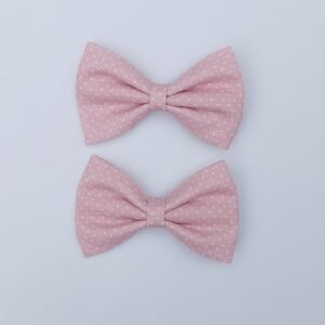 Handmade Cotton Bow Pin Pair
